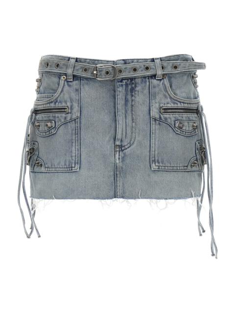 BALENCIAGA Cagole Denim Mini Skirt