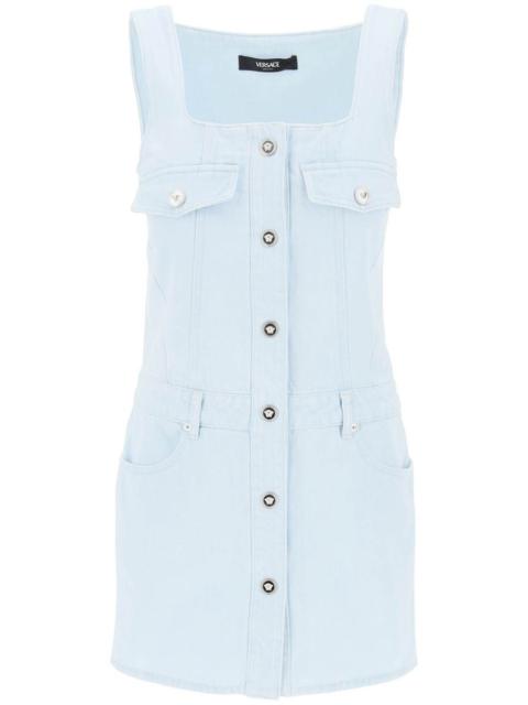 Versace "Medusa Mini Denim Dress