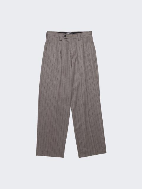 Enfants Riches Déprimés Carrot Leg Trousers Greige Pinstripe