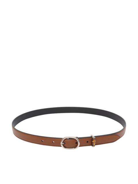 GUCCI Gucci Women Oval Buckle Thin Belt