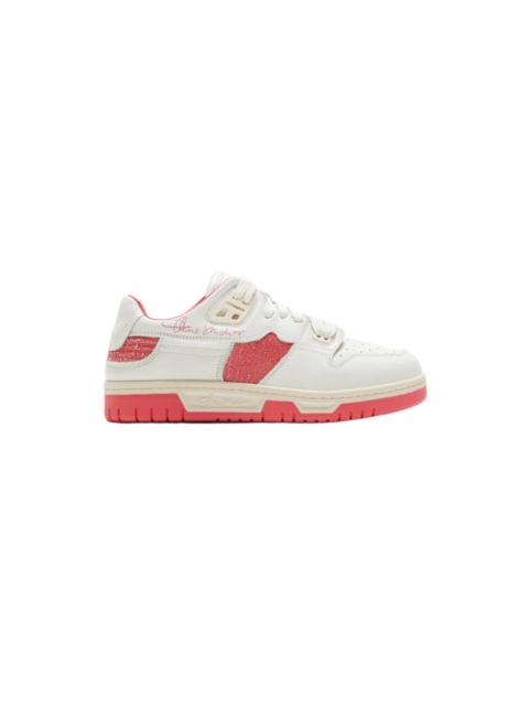 Acne Studios LOW TOP SNEAKERS (WHITE/ELECTRIC PINK)