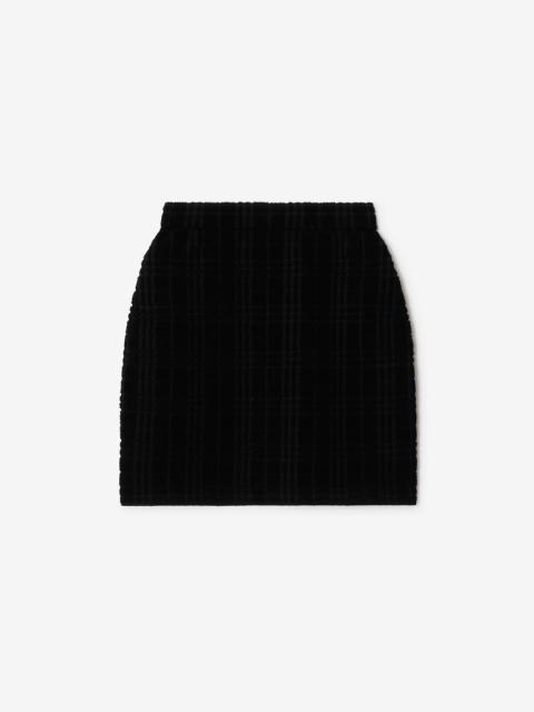 Burberry Wool Blend Mini Skirt