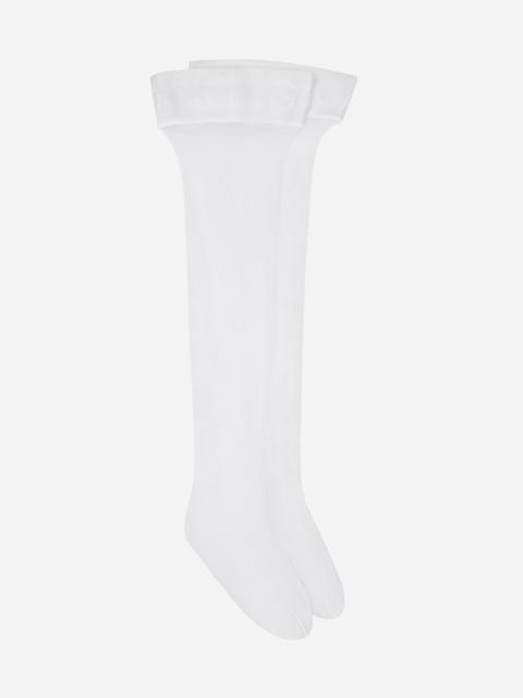 Dolce & Gabbana Hold-up stockings with branded elastic