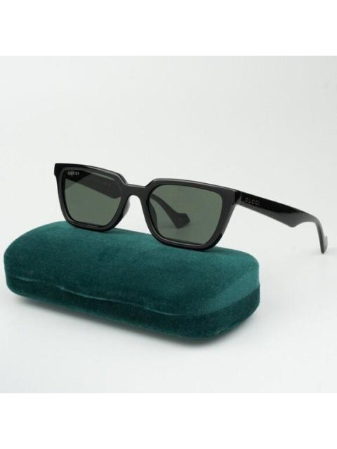 GUCCI NEW Gucci GG1539S 001 Black Grey Unisex Rectangle Sunglasses GG 1539S