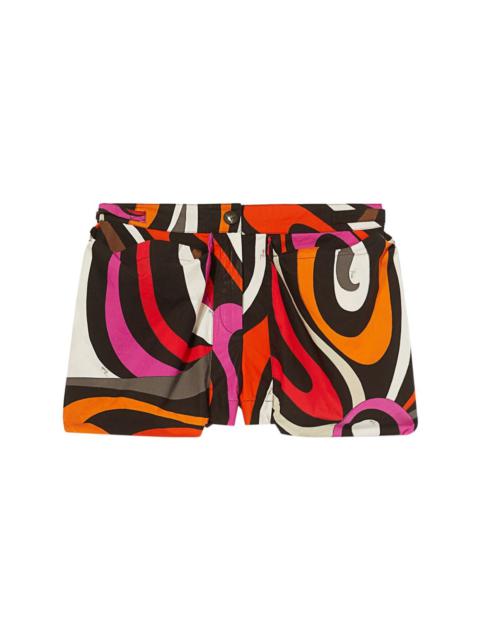 graphic-print mini shorts