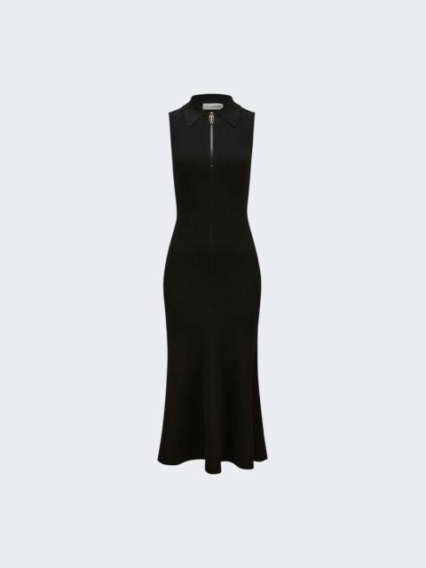 Victoria Beckham Sleeveless Zip Dress Black