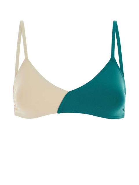 ERES Eres Women Two-Tone Stretch Nylon Dualite Bikini Top