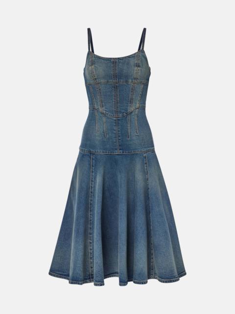 Alexander McQueen Denim midi dress