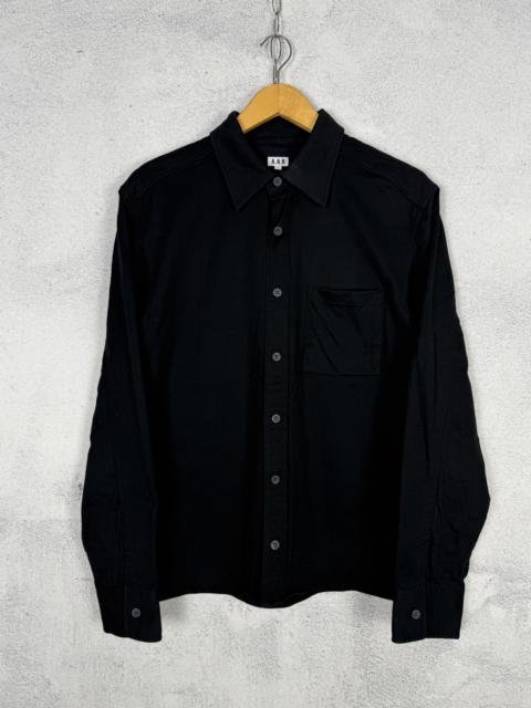 Yohji Yamamoto AAR by Yohji Yamamoto Black Button Up Shirt