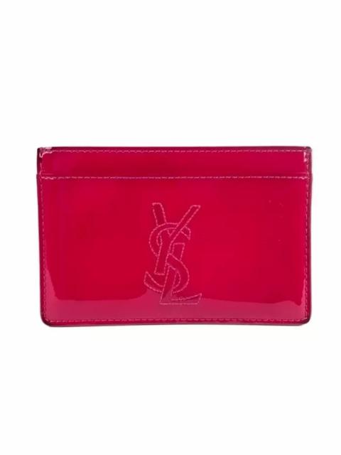 SAINT LAURENT Patent Leather Card Holder Wallet
