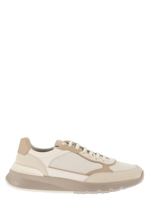 Brunello Cucinelli Brunello Cucinelli Men Multicolour Leather And Suede Runner Sneakers