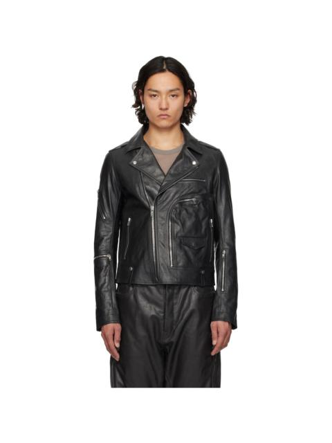 Black Hollywood Bauhaus Stooges Leather Jacket