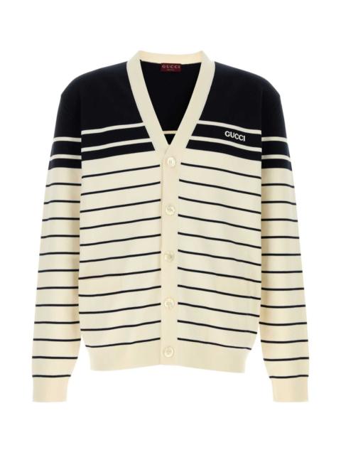 GUCCI Gucci Men Cardigan Stripes Logo