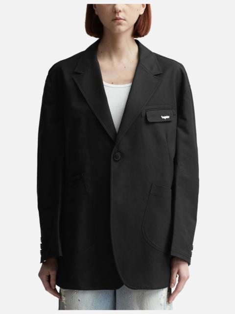 lesugiatelier OVERSIZED POCKET DETAIL SINGLE-BREASTED BLAZER