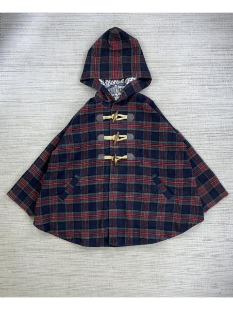 Other Designers Vintage Issey Miyake Ne-Net Checked Batwing Duffle Jacket