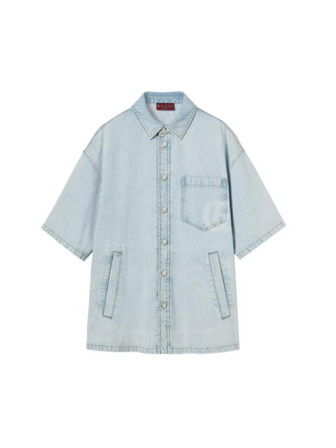 GUCCI Certified recycled cotton denim shirt