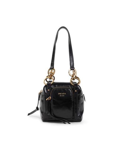 Prada Black Mini Prada Dangle Handbag