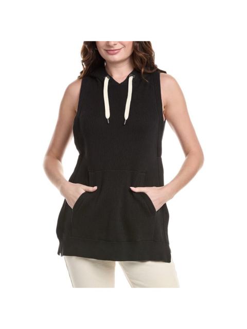 Brunello Cucinelli Brunello Cucinelli Black Sleeveless Hooded Knit Tunic