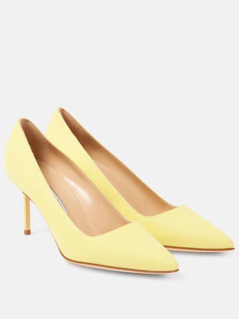 Manolo Blahnik BB 70 suede pumps