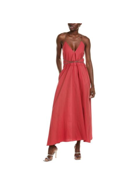 Brunello Cucinelli Brunello Cucinelli Red Strappy Maxi Dress