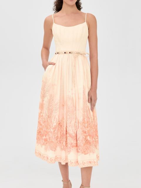 Zimmermann Wanderlust Corset Midi Dress