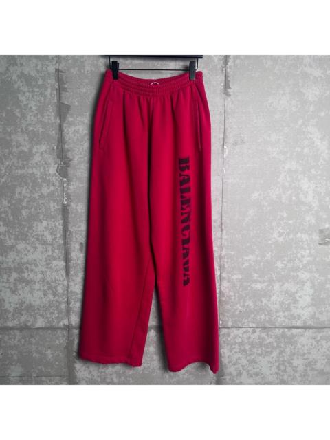 BALENCIAGA Balenciaga Red Logo Pants