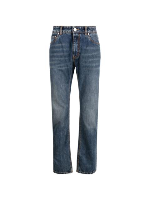 Etro Pegaso-motif slim-cut jeans