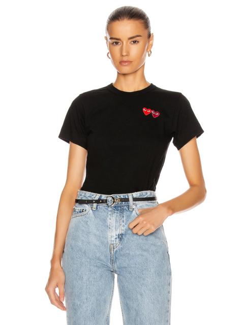 Comme des Garçons PLAY Logo Emblem Tee