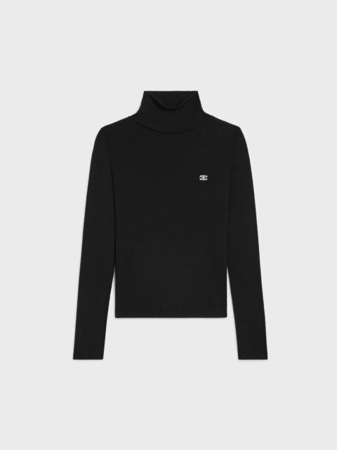 CELINE turtleneck top IN wool jersey