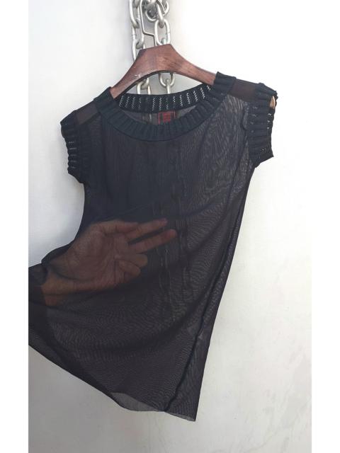 Jean Paul Gaultier Vintage Jean Paul Gaultier Black Mesh Tank Top