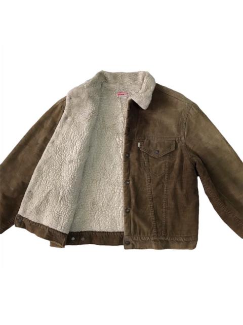 Levi's Steals Vtg Levis Corduroy Sherpa Trucker Jacket Button No52