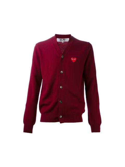 Comme des Garçons PLAY V-Neck Cardigan Red Emblem Unisex