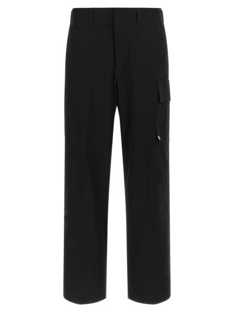 FENDI Gabardine Trousers Pants Black