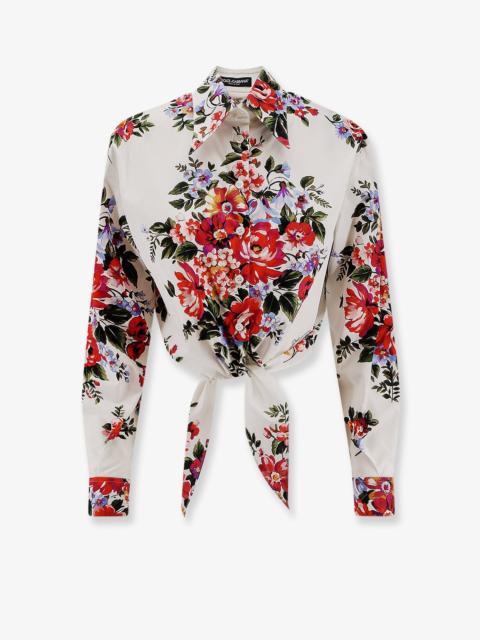 Dolce & Gabbana Dolce & Gabbana Cotton Shirt With Multicolor Print