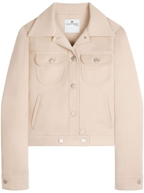 courrèges Trucker button-fastening twill jacket