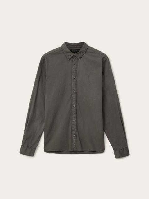 ALLSAINTS HAWTHORNE RAMSKULL STRETCH FIT SHIRT