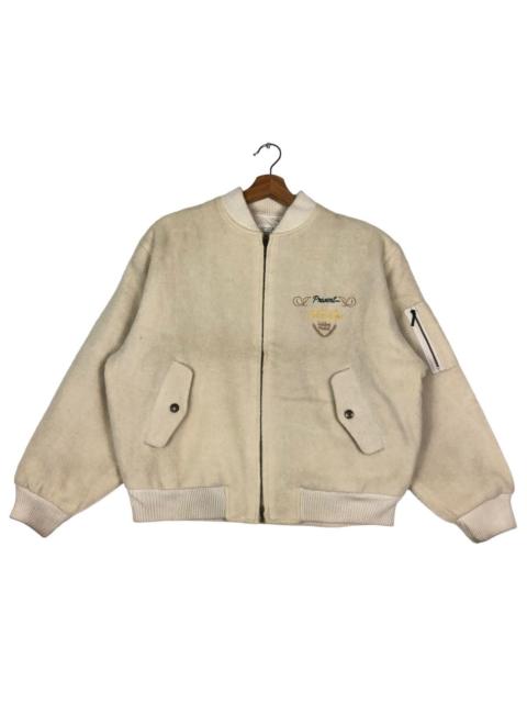 Hysteric Glamour 🔥VTG WOOL BOMBER JACKET JULIEDA JAPAN MADE BIG LOGO