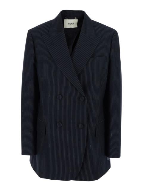 FENDI Fendi Double Breasted Coat In Wool