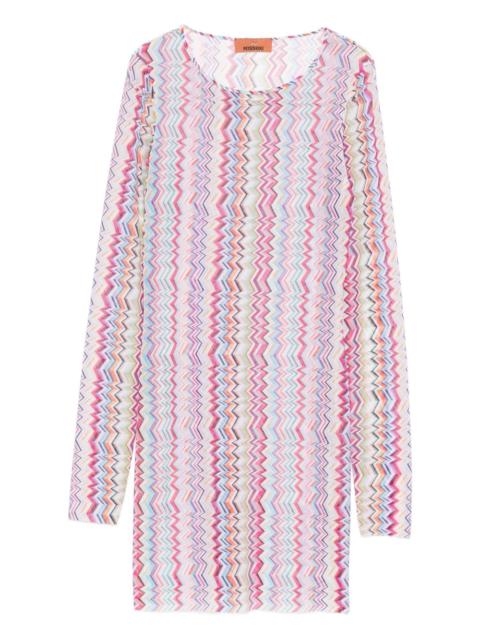 Missoni chevron-pattern mini dress