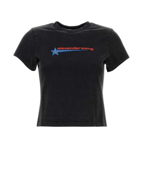 Alexander Wang Alexander Wang Women Slate Cotton T-Shirt