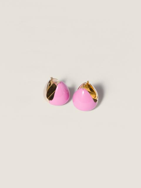 Miu Miu Enameled metal earrings