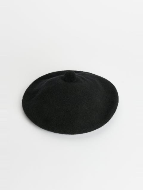 MARGARET HOWELL MARGARET HOWELL FELTED POM POM BERET BLACK