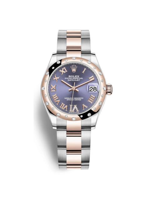 ROLEX Rolex Datejust 31 Aubergine Dial Automatic Diamond Ladies Steel and 18kt Everose Gold Oyster Watch 2