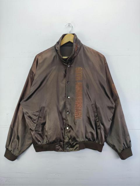 Other Designers Vintage Satin Light Jacket Snap Button