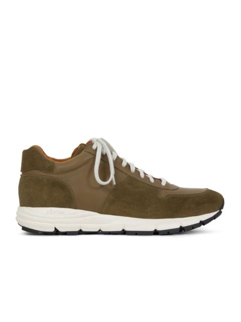 VIBERG Sneaker - Avocado Janus Calf Suede