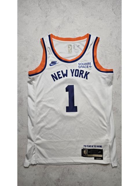 Nike Obi Toppin #1 Knicks 75th Anniversary Swingman Jersey NBA