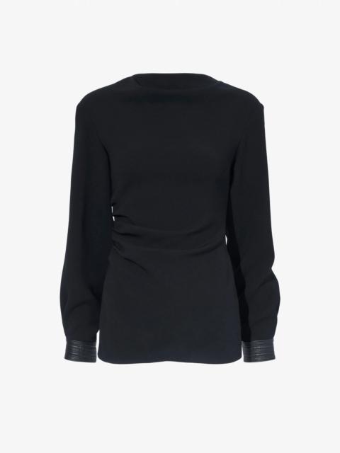 Proenza Schouler Alexis Top in Matte Viscose Crepe