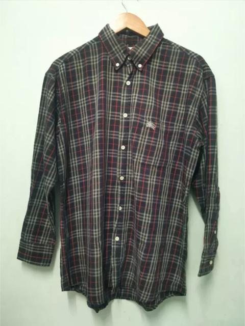 Other Designers Vintage - Vintage Burberrys Checkered Casual Shirt Button Up check