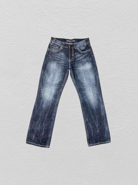 Other Designers Green Wood Japanese Brand Distressed Denim 30x31 -JN008