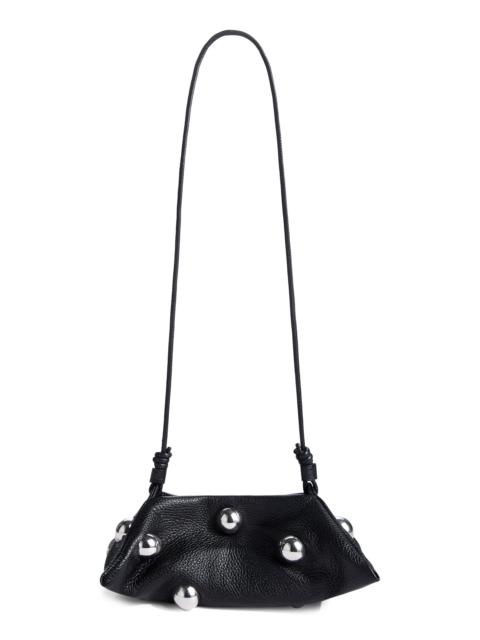 Altuzarra Altuzarra Mini Origami Studded Leather Crossbody Bag in Black/Silver at Nordstrom